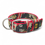 Coleira Amorosso® Camuflado USA Borda Vermelho