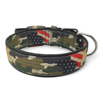Coleira Amorosso® Camuflado USA Borda Verde Militar