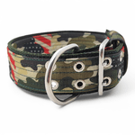Coleira Amorosso® Camuflado USA Borda Verde Militar