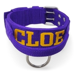 Coleira Poderosso Personalizada (Roxo)