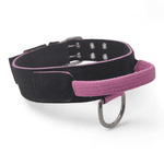 Coleira Para Cachorro Poderosso (Preto e Rosa)