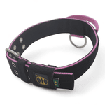 Coleira Para Cachorro Poderosso (Preto e Rosa)