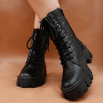 Bota Cano Médio, Nanda - Preta