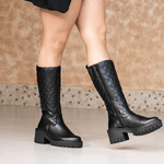 Bota Cano Alto Metalassê - Bianca, Preta