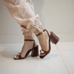 Salto Bloco Stella Marrom 