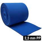 2,5 Mm Cobertura Azul Perfurado PP 12 cm x 6 metros