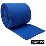 3 mm Cobertura Azul Perfurado PP 12 cm x 6 metros