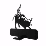 Cabide Suporte Porta Chapéu Boné Country Cowboy Acrílico Preto ou Porta com Fita Dupla Face