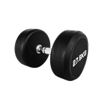DUMBBELL REDONDO INJETADO 25 KG – PEGADA CROMADA RECARTILHADA