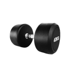 DUMBBELL REDONDO INJETADO 40 KG – PEGADA CROMADA RECARTILHADA