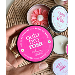 Vela Aromática Outubro Rosa 100g – Lata Preta com Flor Margarida