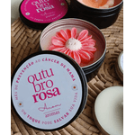 Vela Aromática Outubro Rosa 100g – Lata Preta com Flor Margarida