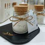 Mini Vela Personalizada para Casamento - Kit 20 unidades