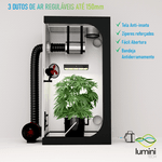Estufa Cultivo Indoor Grow Box Lumini Tech 1680d 80x80x160cm