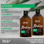 KIT RESTORE QBELLA PROFISSIONAL SHAMPOO E MÁSCARA 2X500ML 