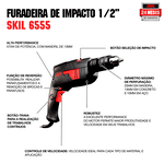 FURADEIRA IMPACTO 1/2" 0570W RE. (6555) - SKIL/BOSCH