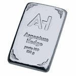 Barra de Prata Argentum Hedge AgH 100g Ag 999