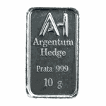 Barra de prata Argentum Hedge AgH 10 g - Ag 999