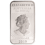 Moeda de Prata Perth Mint Silver Dragon 1oz 2019