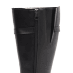 Bota Feminina em Couro Montaria Cano Longo Detalhe Cano Preta