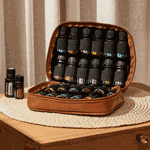 Estojo Confort Caramelo dōTERRA Para 24 Frascos De 05 E 15ml E Roll-ons De 10ml 