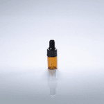 Frasco Vidro Âmbar Conta-Gotas 02ML Preto