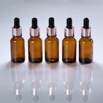 Frasco De Vidro Âmbar Conta-Gotas 15ml Kit c/5 - Rosé