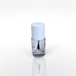 Frasco de Vidro Para Esmalte 10ml Kit c/3 - Incolor/Branco