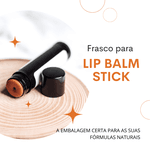 Frasco Para Lip Balm Stick 4,5ml Kit c/5 Preto