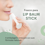 Frasco Para Lip Balm Stick 4,5ml Kit c/5 Branco