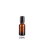 Frasco de Vidro Âmbar 20ml - Tampa Roller