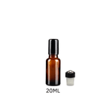 Frasco de Vidro Âmbar 20ml - Tampa Roller