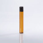 Frasco de Vidro Âmbar Roll-on Fino 10ml Preto