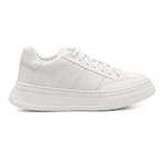 Tênis Masculino Estilo Street Sola Alta Confortável Branco