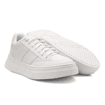 Tênis Masculino Estilo Street Sola Alta Confortável Branco