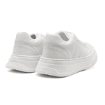 Tênis Masculino Estilo Street Sola Alta Confortável Branco