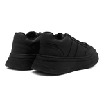 Tênis Masculino Estilo Street Sola Alta Confortável Preto Sola Preta