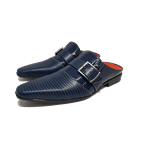 Mule Masculino Em Couro - Babuche - Blue Nigth - Outlet