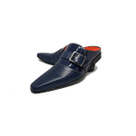 Mule Masculino Em Couro - Babuche - Blue Nigth - Outlet