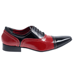 Sapato Masculino Italiano Em Couro Antoine Ref: 293 Vermelho