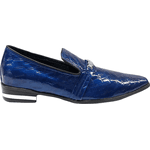 Mocassim Masculino Italiano Social Azul Stars Ref: 3012