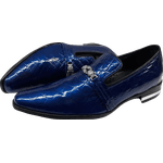 Mocassim Masculino Italiano Social Azul Stars Ref: 3012