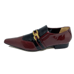 Sapato Masculino Em Couro Social Executivo Vermelho Crocored Veneza Collection Ref: 7053 Outlet