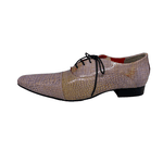 Sapato Masculino Italiano Executivo em Cobra Rose Verniz Ref: D548