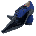 Sapato Masculino Italiano Executivo Luxo Preto Envernizado Mister Shoes - Ref: D554
