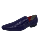 Mocassim Masculino Italiano Em Couro Croko Roxo Ref: D559