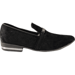 Mocassim Masculino Italiano Luxury em Veludo Preto Ref: 607