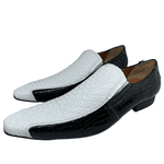 Mocassim em Couro Fly Preto Estrelado & Branco Laka Ref : D609