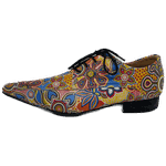 Sapato Masculino Italiano Em Couro Floral Collors Ref: D696