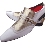 Mule Masculino Em Couro - Babuche - Golden White - Ref: 703